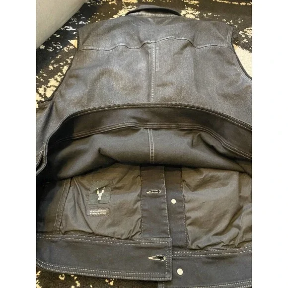 Rick Owens DRKSHDW sleeveless denim jacket